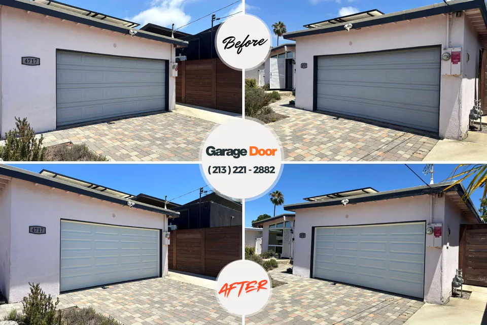 Before and after: garage door spring repair Shell Knob, MO